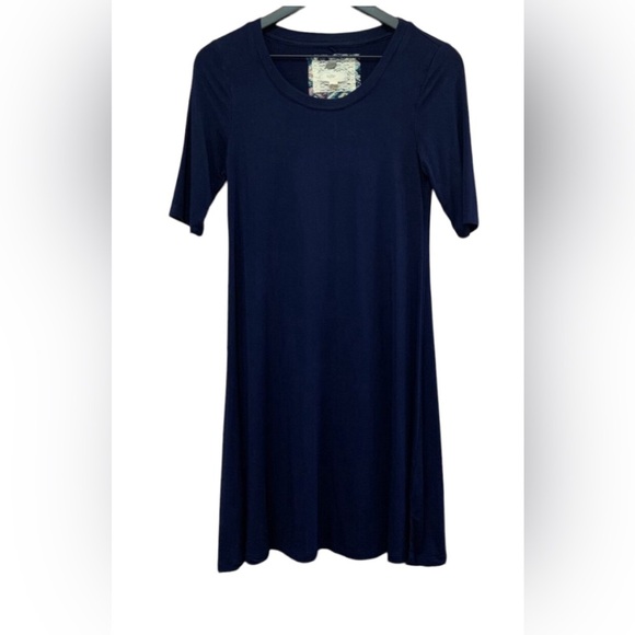 Anthropologie‎ Cupio Dress Women's XS black Casual Stretchy Pullover lightweight - Picture 4 of 16